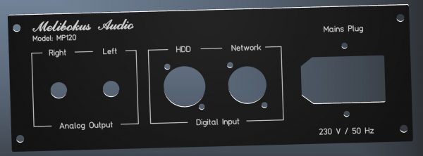 Media-Player Rückplatte