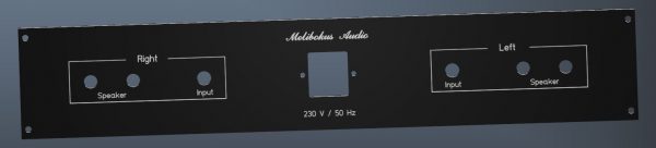 Stereo-Verstärker Rückplatte