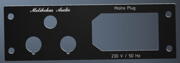 Class-A Mono-Verstärker Rückplatte
